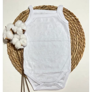 Yeni Sezon 4 Adet ( 1 Paket ) Tek Renk Ip Askılı Kalpli Yenidoğan Kız Bebek Çıtçıtlı Body