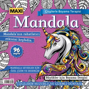 Mandala Çizgilerle Boyama Terapisi Sayı 2 - 2023