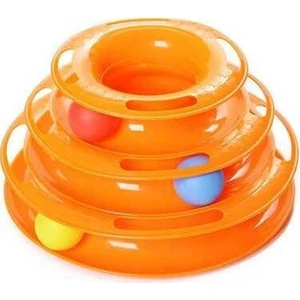 Tower Of Tracks Toplu Yuvarlak Kedi Oyuncağı 24 x 13 cm