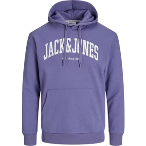 Jack & Jones Hood Josh Erkek Mor Kapüşonlu Sweatshirt