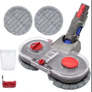 Dyson V15 Uyumlu Mop Başlığı  + Tetik Kilidi+ 4 Adet Mop (Damlatmalı)