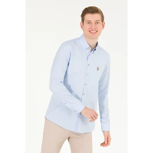 U.S. Polo Assn. Erkek Açık Mavi Basic Gömlek 50263099-VR003