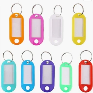 Plastik Anahtarlık 100' Lü Paket Karışık Renk Antrasit - Beyaz