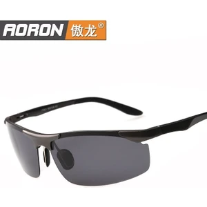 Aoron Gece ve Gece Polarize Gece Görüş Gözlüğü Alüminyum Magnezyum Yarı Çerçeveler Modaya Uygun Güneş Gözlüğü Güneş Gözlüğü Erkek Sürüş Gözlükleri 8179 (Yurt Dışından)