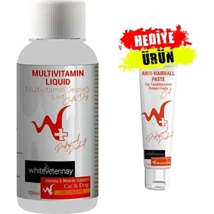 White Veterinay Multivitamin Liquid Cat&dog 100 ml + 30 gr Malt Hediyeli