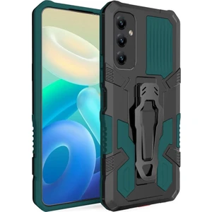 Kny Samsung Galaxy A14 Kılıf Ultra Korumalı Manyetik Kemere Takmalı Standlı Klik Kapak