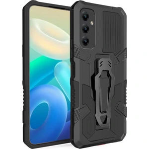 Kny Samsung Galaxy A14 Kılıf Ultra Korumalı Manyetik Kemere Takmalı Standlı Klik Kapak