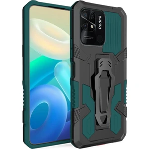 Kny Xiaomi Poco C40 Kılıf Ultra Korumalı Manyetik Kemere Takmalı Standlı Klik Kapak