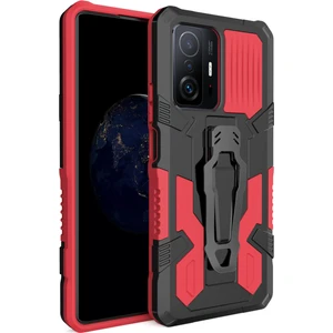 Kny Xiaomi Redmi Mi 11T Kılıf Ultra Korumalı Manyetik Kemere Takmalı Standlı Klik Kapak