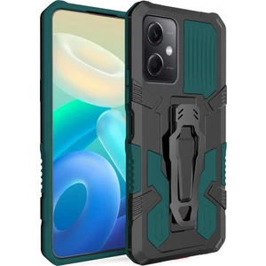 Kny Xiaomi Poco X5 Kılıf Ultra Korumalı Manyetik Kemere Takmalı Standlı Klik Kapak