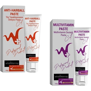 White Veterinay Malt Paste 100 gr + Vitamin Paste 100 gr ( Kediler Için Malt + Vitamin Paste )