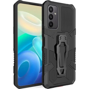 Samsung Galaxy A24 Kılıf Ultra Korumalı Manyetik Kemere Takmalı Standlı Klik Kapak