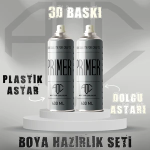 Art Of Colour 3D Baskı Plastik Astar ve Dolgu Astarı Sprey ( Zımparasız )