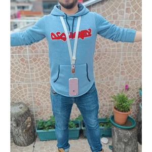 Telefon Boyun Askısı Tüm Kılıflara Uyumlu Gri Antik Pembe