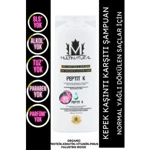 Multi Natural Kepek ve Şaç Dökülmesi  ı Doğal Keratin + Protein Desteği 300 ml
