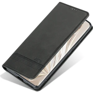 Honor 90 Pro Için Manyetik Buzağı Dokulu Kılıf (Yurt Dışından)