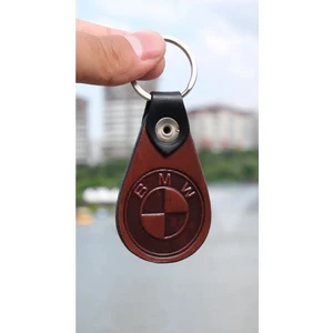 Oto Anahtarlık Bmw Logolu Otomotiv Motosiklet Anahtarlık Deri Anahtarlık