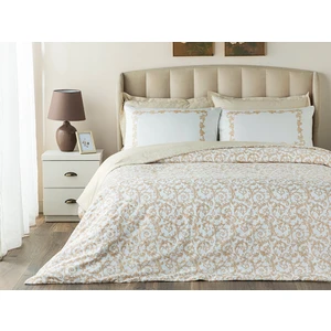 English Home Royal Scroll Pamuk Saten Çift Kişilik Nevresim Takımı 200X220 cm Gold