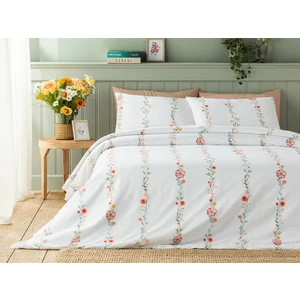 English Home Romantic Line Dijital Baskılı Soft Cotton Çift Kişilik Nevresim Takımı 200X220 cm Açık Pembe