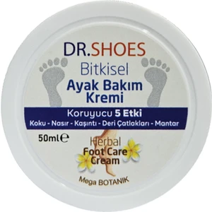 DR.SHOES Bitkisel Ayak Bakım Kremi - Ayak Koku Karşıtı Krem 50 ml Koruyucu 5 Etki