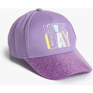 Cap Şapka Parıltılı Baskılı