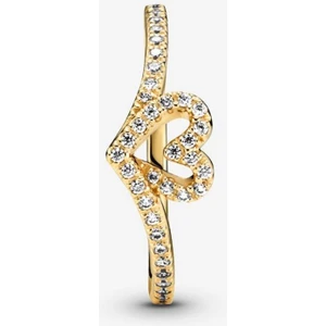 Poseidons Jewellery  Işıltılı Kalp Dilek Yüzük