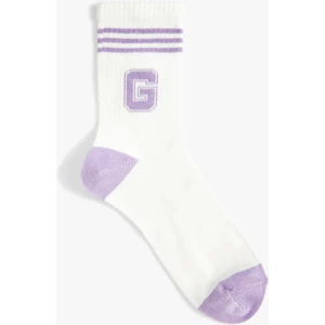 Kolej Çorap Harf İşlemeli