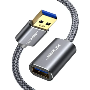 USB 3.0 Hızlı Şarj ve Data Kablosu Ekstra Dayanıklı USB A Uzatma Kablosu CD0005 Gri