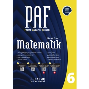 Palme Yayıncılık Paf 6. Sınıf Matematik Anlatım Föyleri
