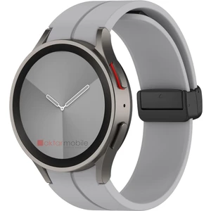 Samsung Galaxy Watch 4 Classic 42 46 mm Silikon Kordon Magnetik D Tokalı Spor Kayış Mıknatıslı Toka