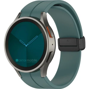 Samsung Galaxy Watch 4 Classic 42 46 mm Silikon Kordon Magnetik D Tokalı Spor Kayış Mıknatıslı Toka