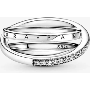 Poseidons Jewellery  Üçlü Iç Içe Geçmiş Bant Yüzük