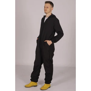 Pratik Medikal Siyah Işçi Tulumu Balıkçı Çiftçi Bahçıvan Kuaför Laboratuvar Sıvı Geçirmez Terletmez Kumaş Unisex