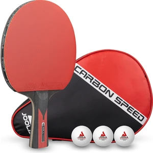 Carbon Speed Ittf Onaylı Masa Tenisi Raket + 3 Top + Kılıf Set