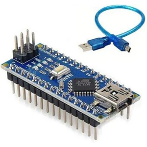 Arduino Nano Klon V3.0 ATMEGA328P - USB CH340 Çip (Orjinal Klon) USB Kablo Hediye