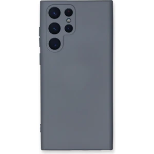 Samsung Galaxy S23 Ultra Kılıf Nano Içi Kadife  Silikon - Gri 300099