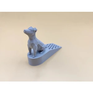 Sevimli Köpek Kapı Stoperi Gri