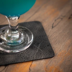 Minimal X Design Minimal x Hakiki Deri Bardak Altlığı 6'lı Veya 4'lü Set - Gerçek Deri ve El Yapımı - Minimalist Tasarı