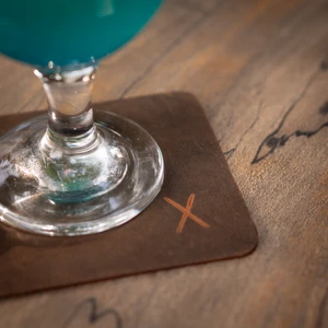 Minimal X Design Minimal x Hakiki Deri Bardak Altlığı 6'lı Veya 4'lü Set - Gerçek Deri ve El Yapımı - Minimalist Tasarı