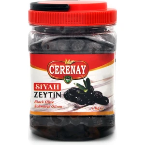 Cerenay Zeytincilik Az Tuzlu Gemlik Yağlı Sele Sofralık Siyah Zeytin 291-320 Kalibre 1 kg