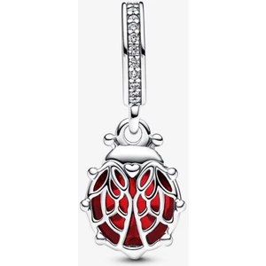 Poseidons Jewellery Kırmızı Uğur Böceği Sallantılı Charm