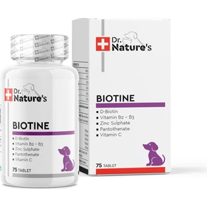 Dr. Natures Dog Bıotın Köpekler Için Deri Tüy Sağlığı Besin Takviyesi( 75 Tablet)