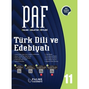 Palme Yayıncılık PAF 11. Sınıf Türk Dili ve Edebiyat Anlatım Föyleri