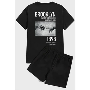 Only Trendwear 1898 Brooklyn Baskı Şort Takım