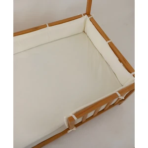 G&G Baby 100X200 cm Montessori Yataklar Için Yan Koruma Seti Ekru