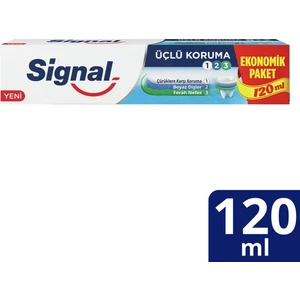 Üçlü Koruma  Diş Macunu 120 ml Ekonomik Paket x 5 Adet