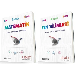 Limit Yayınları 8. Sınıf Matematik - Fen Bilimleri Konu Föyleri Seti 2 Kitap