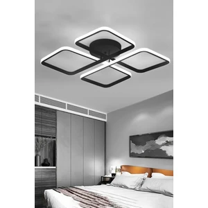 Ledmi Lighting 4 Parça Model Kumandalı LED Tavan Avizesi, 3 Renk Aydınlatmalı, Plafonyer,modern,spor, Salon Avizesi