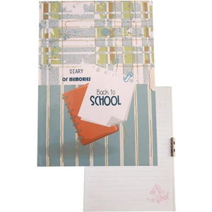 Hatıra Defteri Kilitli Kız Modeli Günlük Defteri 1 Adet Mcolor Sert Kapak Çizgili 14X20 cm Anı Defteri