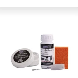 Point Care 3'lü Set Siyah Mont Direksiyon Döşeme Ayakkabı Deri Boyası + Tamir Macunu + Sünger